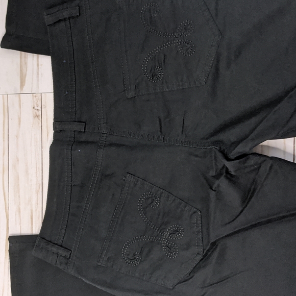 Bogari Designed in Italy Casual Cotton Pants Black Size 4 - Picture 7 of 11